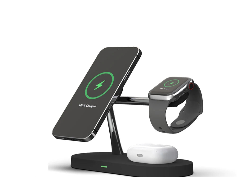 โก 3-in-1 Wireless Charging Stand โ The Ultimate Charging Solution!