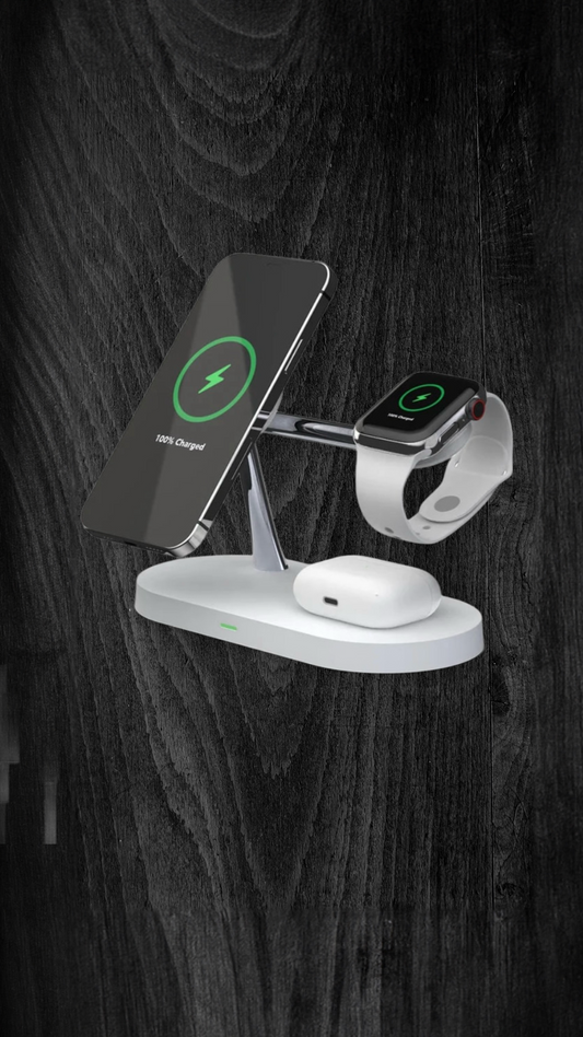 ⚡ 3-in-1 Wireless Charging Stand – The Ultimate Charging Solution!